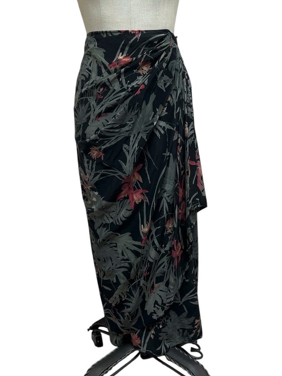 Coldwater Creek Dresses & Skirts - Coldwater Creek Tropical  Floral Silk Wrap Shirt Size PL